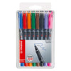 Stabilo ohpen pennarello indelebile superfine in astuccio - 8 pz.