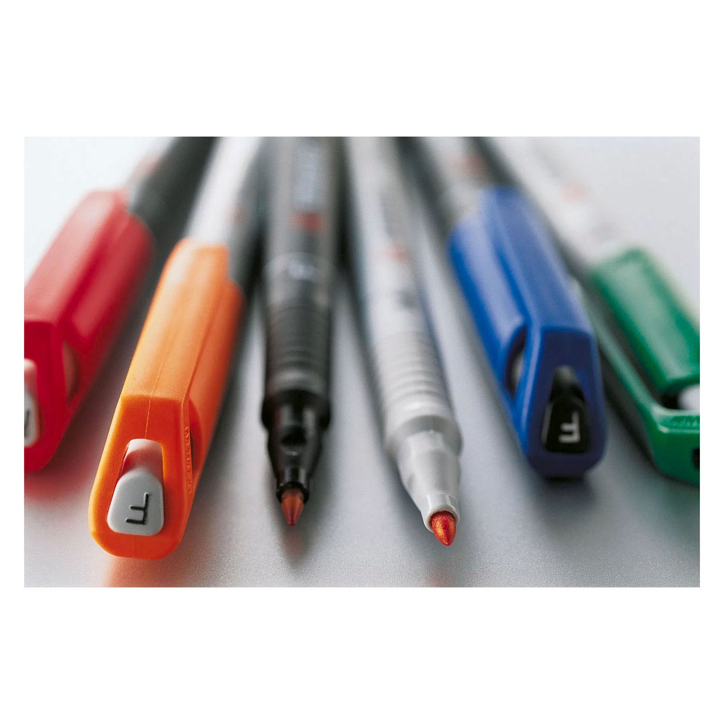 Stabilo ohpen fijn uitwisbare marker in etui - 8dlg.