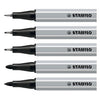 Stabilo creative tips arty bolígrafos negro - 5 piezas