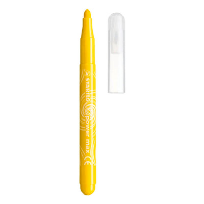 Stabilo power max - pennarello - con punta extra spessa 3,0 mm - custodia con 12 colori