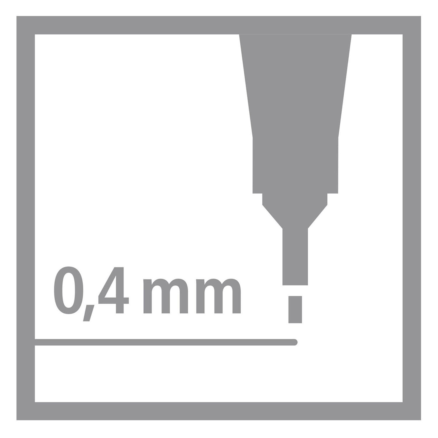 Pennarelli Stabilo point 88 blu rosso nero - 3 pz.