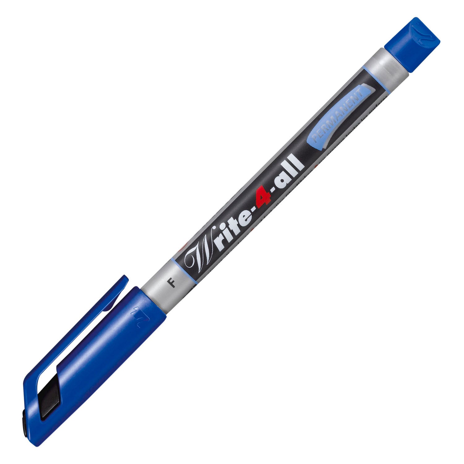 Marcador permanente Stabilo write-4-all fino (0,7 mm) - 4 piezas.