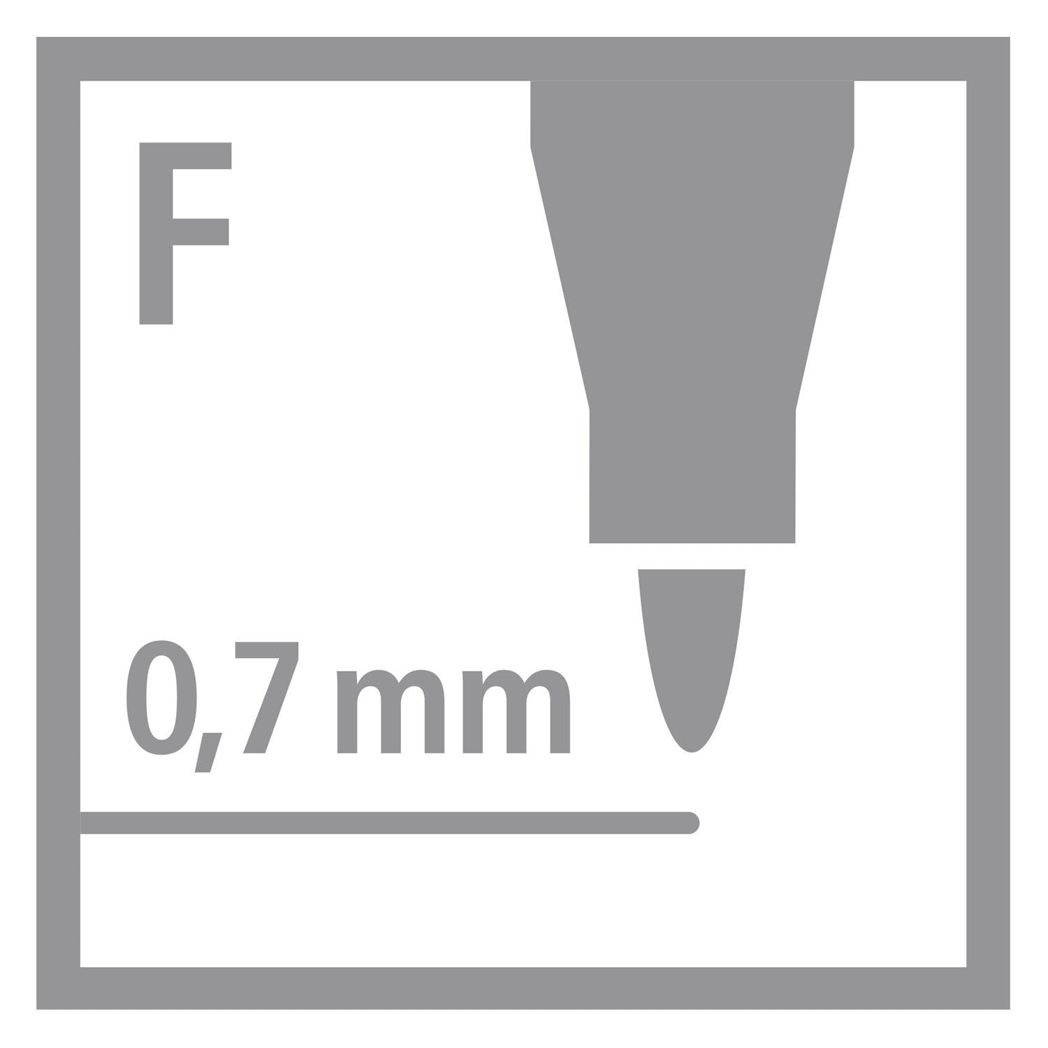 Marcador permanente Stabilo write-4-all fino (0,7 mm) - 4 piezas.