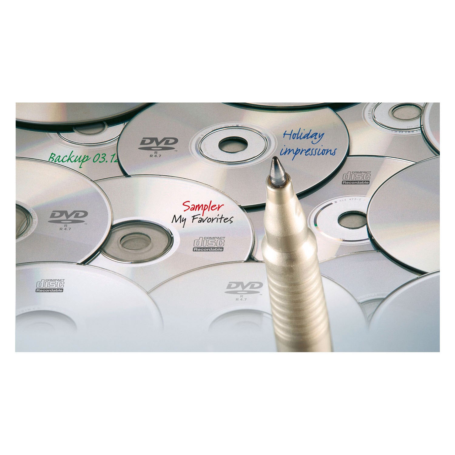 Marcador permanente Stabilo write-4-all fino (0,7 mm) - 4 piezas.