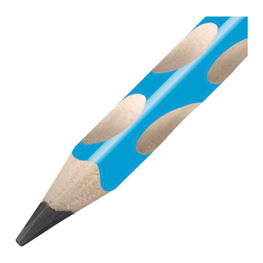Lápices de grafito para diestros Stabilo easygraph hb azul claro - 2 uds.
