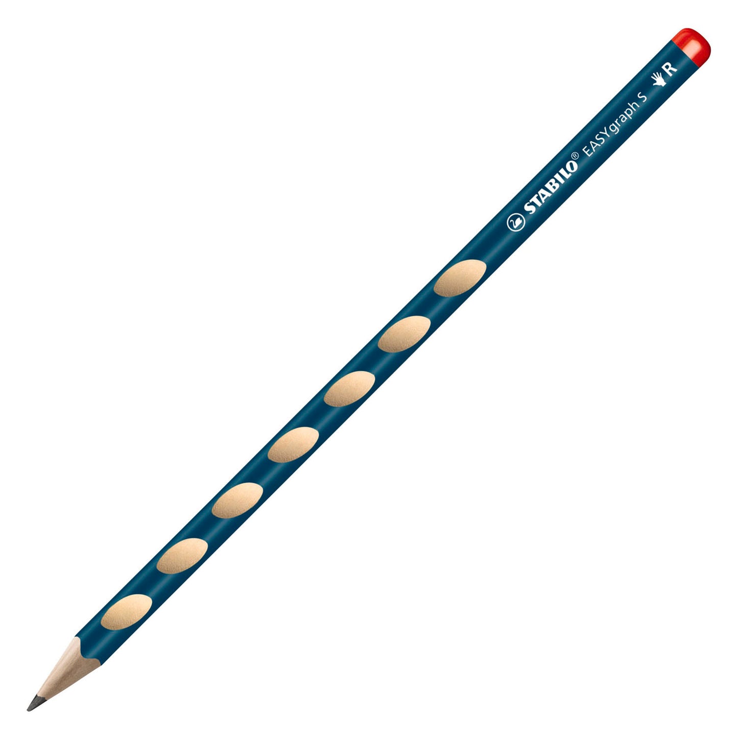 Stabilo easygraph s - matita ergonomica in grafite - destrimani - durezza hb - petrolio - 2 pezzi