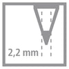 Stabilo easygraph s - matita ergonomica in grafite - destrimani - durezza hb - petrolio - 2 pezzi