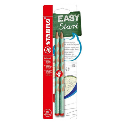 Matite in grafite per destrimani Stabilo easygraph hb verde - 2 pz.