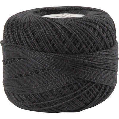 Creativ company hilo de algodón mercerizado, negro, 20 gr 1 ovillo