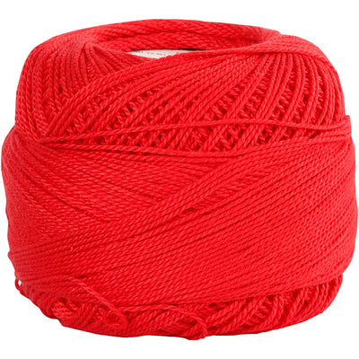 Creativ company hilo de algodón mercerizado, rojo, 20 gr 1 ovillo
