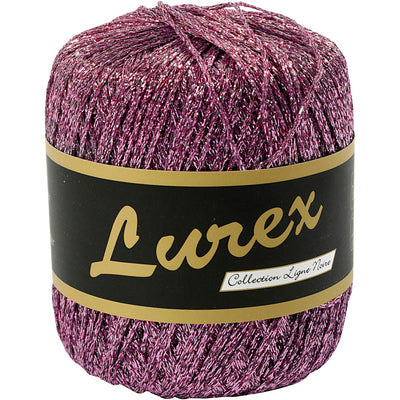 Creativ Company Lurex Glitter Yarn Purple, 160m