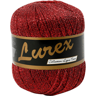 Creative Company Lurex Biltter Yarn Red, 160m