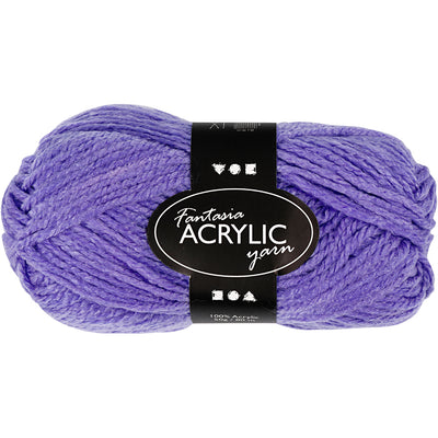 Hilo acrílico Neon - Violeta, 50gr