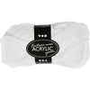 Filato acrilico Fantasia di Creativ Company, l: 35 m, maxi, bianco, 50 g 1 gomitolo