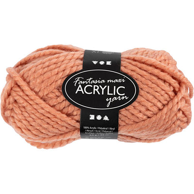 Creativ company hilo acrílico fantasia, l: 35 m, maxi, beige, 50 g 1 ovillo