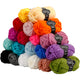 Creativ company fantasia filato acrilico, l: 35 m, maxi, vari colori, 20x50 g 1 scatola