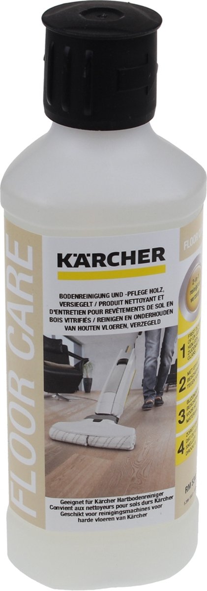 Detergente per pavimenti Kärcher per parquet sigillato rm 534, 500 ml - detergente per pavimenti - pulizia approfondita e cura dei pavimenti in legno verniciati - profumo gradevole