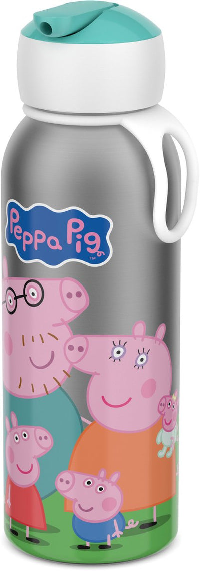 Borraccia termica Mepal flip-up campus - 350 ml - 12 ore freddo 4 ore caldo - borraccia con cannuccia per bambini - peppa pig