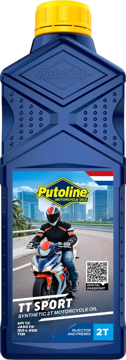 Putoline tt sport 2 stroke synthetic low smoke motorcycle oil