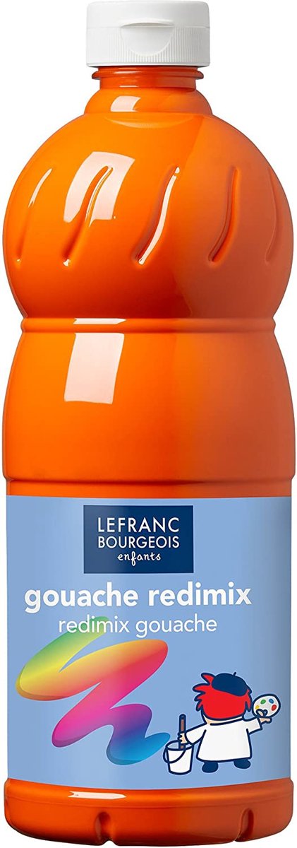 Lefranc borghese l b pittura a guazzo redimix arancio brillante 500ml