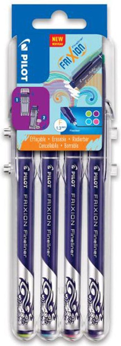 Set di pennarelli cancellabili Pilot Frixion - 4 pezzi in vari colori