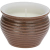 Candela da giardino Pro alla citronella in vaso rigato
