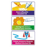 Bic kids magic - viltstiften met uitwisbare inkt - stiften voor kinderen - kleurstiften met medium punt - 12 stuks - afbeelding 4