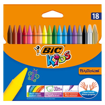 Bic Kids Plastidecor Color Chalk, 18st.