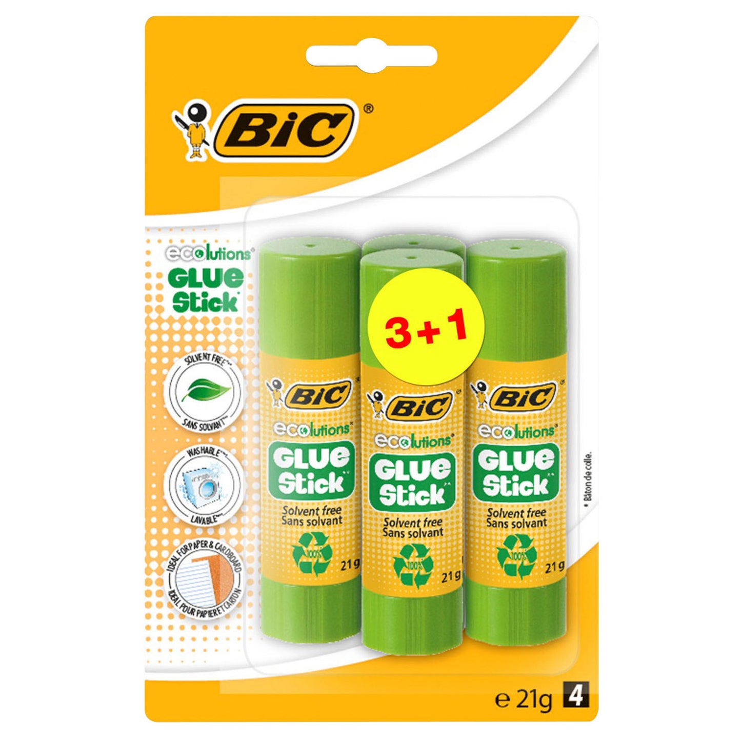 Bic Eco Glue Sticks, 4st.