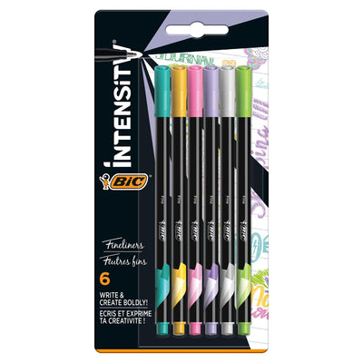 BIC intensidad Fineliners pastel, 6st.