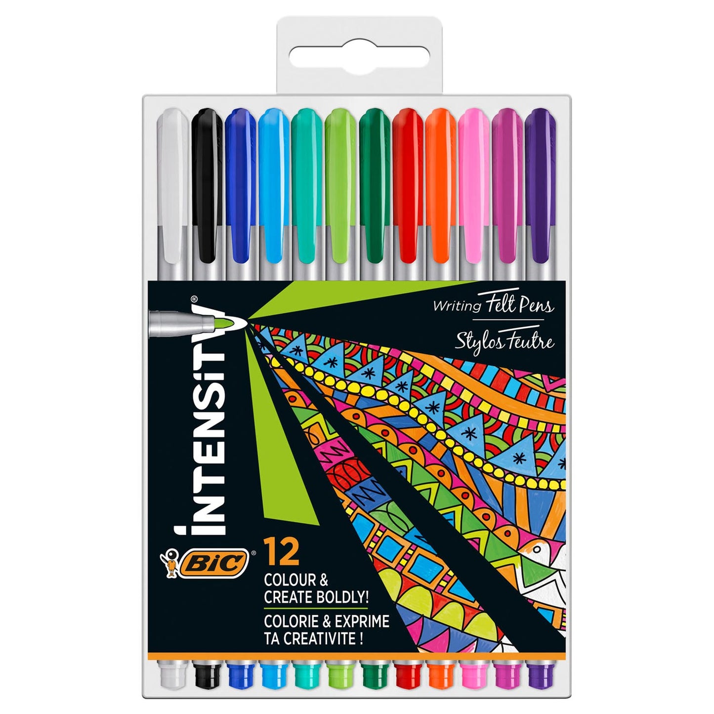 BIC intensidad Fineliners pastel, 12º.