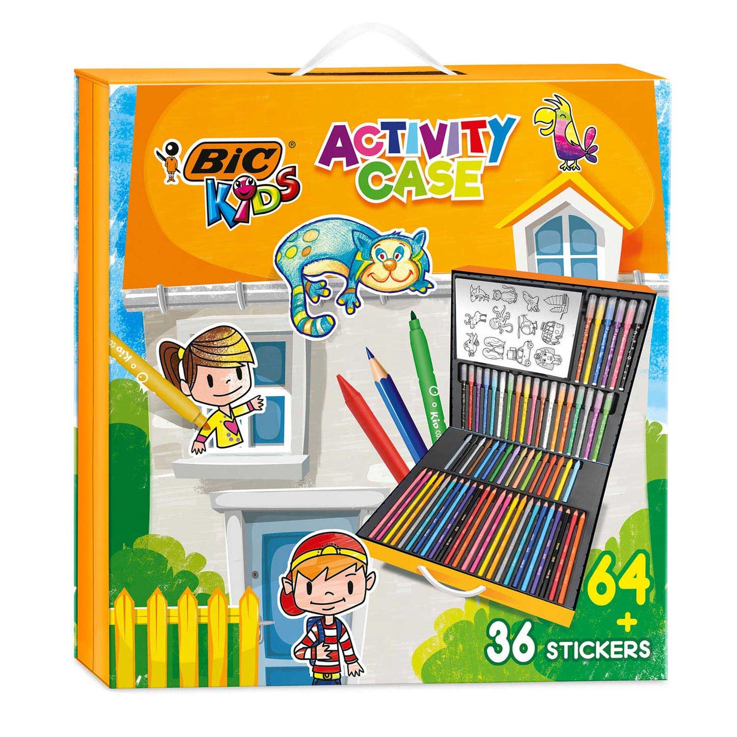 Maleta de color para niños Bic con pegatinas