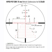Vortex richtkijker viper pst gen ii 5-25x50 ffp, ebr-7c dradenkruis (mrad) - afbeelding 4