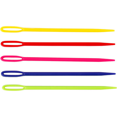 Aguja para lanas Creativ company, l: 7 cm, varios colores, 5 piezas 1 caja