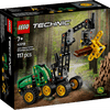 Lego ® technic john deere 1470h houtoogstmachine - werkende klauw en boomstam - modelbouwspeelgoed - 42218