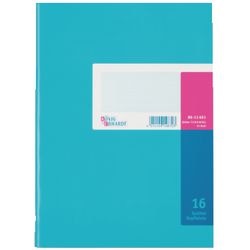 Kolomboek könig ebhardt a4 210x257mm lichtblauw 16 kolommen 40 vel