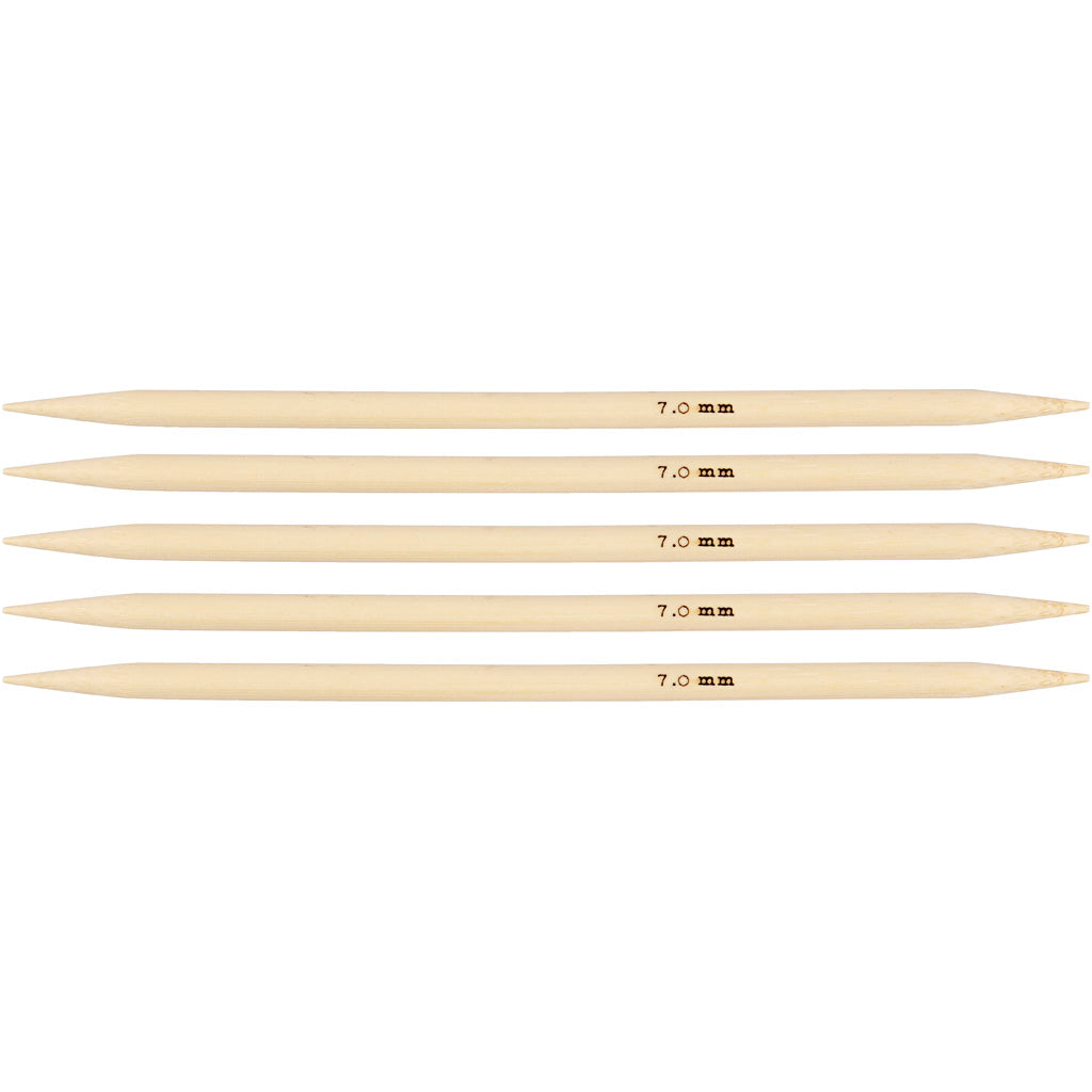Ferri da maglia per calze Creative Company, L: 20 cm, misura 7 mm, 1 set