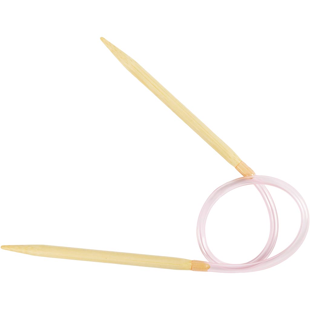Agujas de tejer redondas Creativ Company, L: 40 cm, tamaño 6 mm, 1 pieza