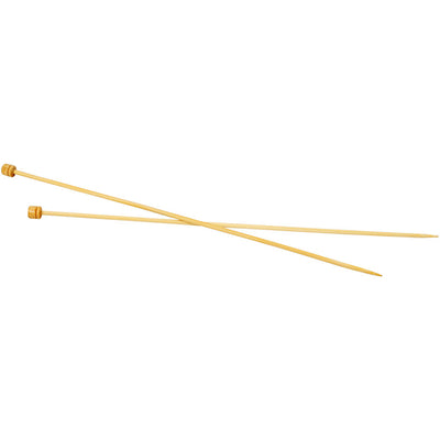 Agujas de tejer de la empresa Creativ, largo: 35 cm, tamaño 4 mm, 1 par