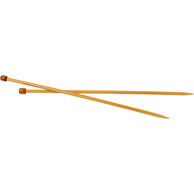 Agujas de tejer de la empresa Creativ, largo: 35 cm, tamaño 6,5 mm, 1 par