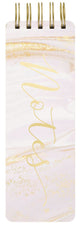 Blocco note Eccolo - spirale - marmo rosa - circa 8x23 cm - ec-q601v
