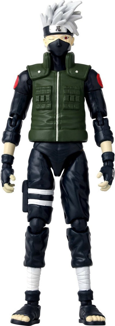 Bandai - eroi anime - naruto shippuden - eroi anime manga figura 17 cm - kakashi hatake (quarta grande guerra ninja) - licenza ufficiale - action figure kakashi - giocattoli per bambini 4+ -36963