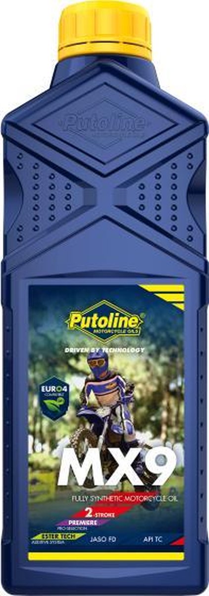 Putoline mx9 ester-tech olio miscela completamente sintetico per motocross enduro a 2 tempi