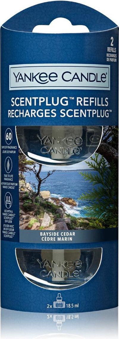 Yankee candle - cedro bayside - ricarica diffusore elettrico - 2 pezzi
