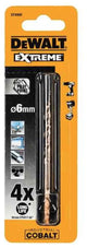 Accesorios dewalt taladro hss industrial metal cobalto 6.0mm - dt4908-qz
