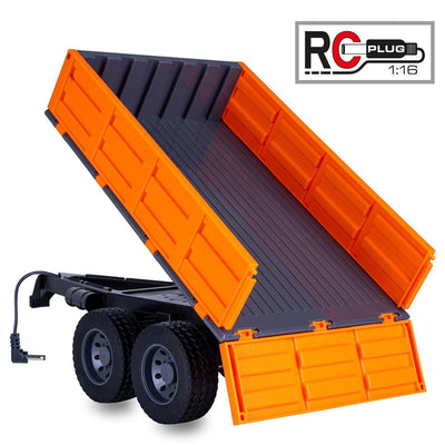 Remolque Jamara con función basculante para tractor a control remoto 1:16