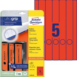 Etichetta posteriore Avery zweckform ultragrip rossa