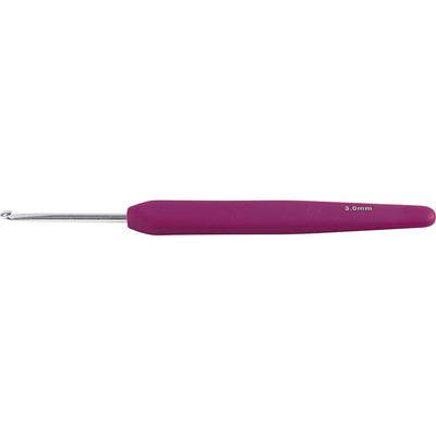 Agujas de crochet Creativ company, tamaño 3, l: 13,3 cm, tamaño 3 mm, violeta, 1 unidad