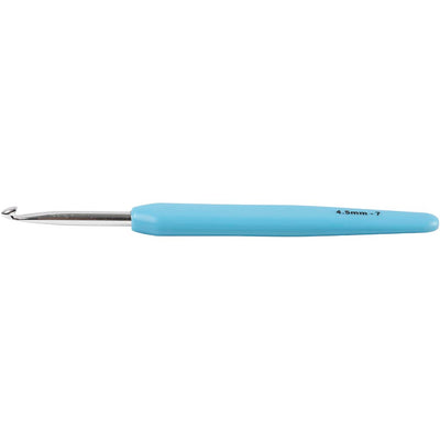 Agujas de crochet Creativ company, medida 4,5, l: 13,3 cm, medida 4,5 mm, azul claro, 1 unidad