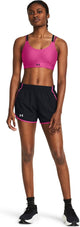 Under armour ua fly by 3'' shorts-blk pantalones deportivos para mujer - negro - reflectante
